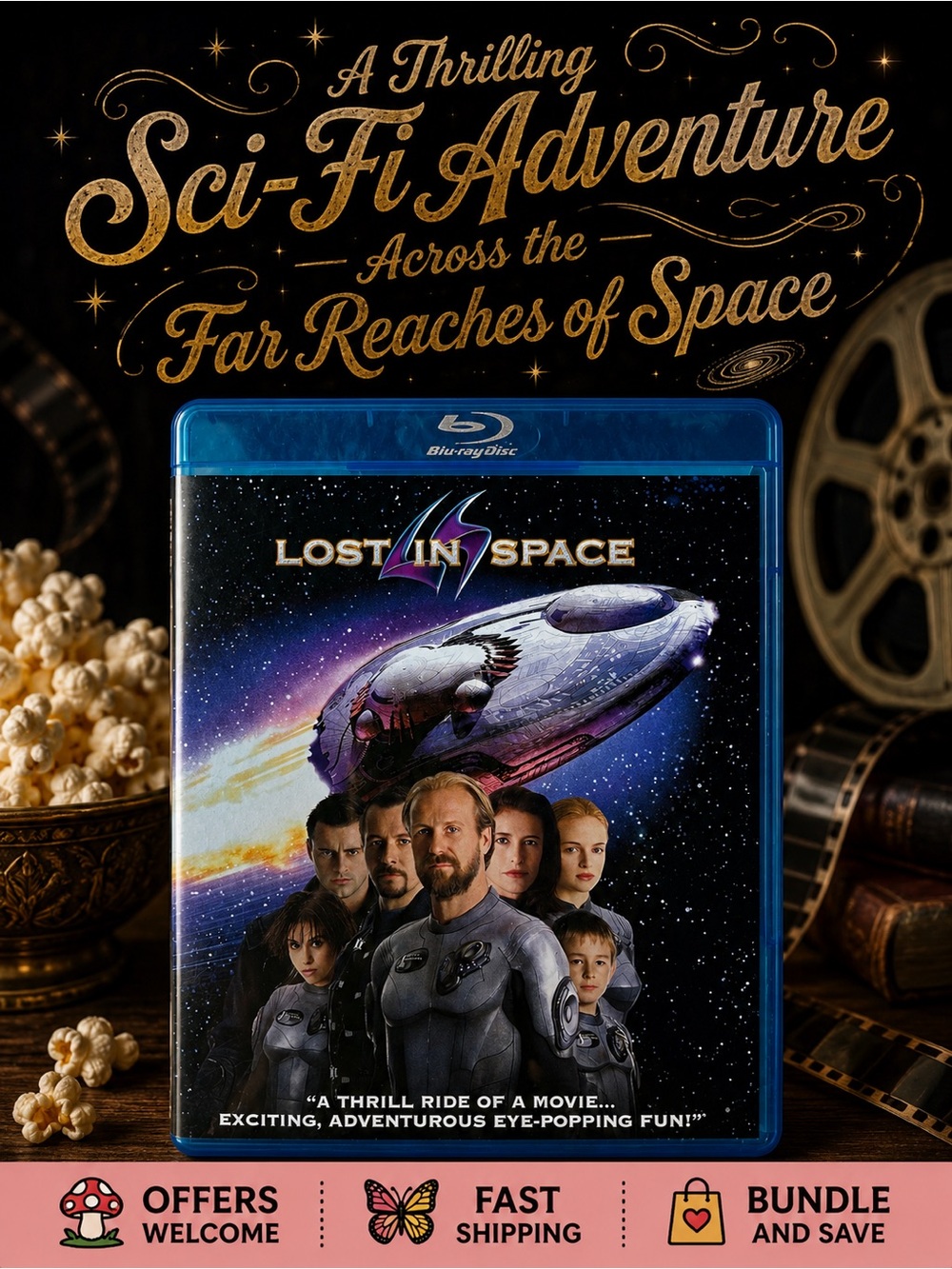 Lost in Space Blu-ray Sci-Fi Adventure Movie Gary Oldman Matt LeBlanc